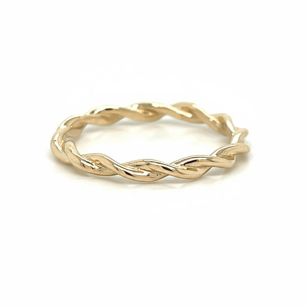 Twist Stackable Gold Ring
