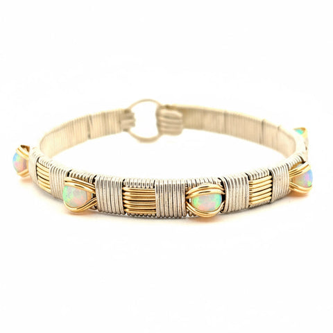 Elite Classic Ethiopian Opal Bangle