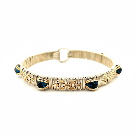 Elite Williamsburg Gem Bangle London Blue Topaz