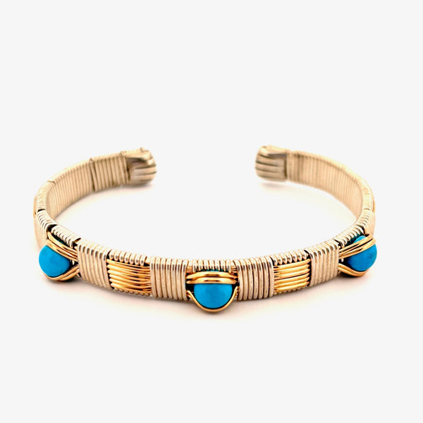 Elite Classic 3 Gem Cuff with Sleeping Beauty Turquoise