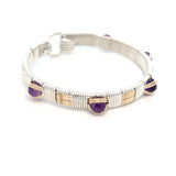 Elite Classic Bangle with Amethyst Gems