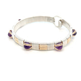 Elite Classic Bangle with Amethyst Gems
