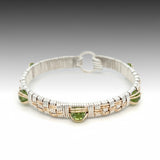 Elite Williamsburg Woven Peridot Gemstone Bangle