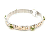 Elite Williamsburg Woven Peridot Gemstone Bangle