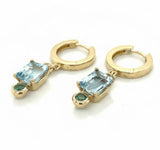 Huggie Gemstone Dangles