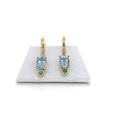 Huggie Gemstone Dangles