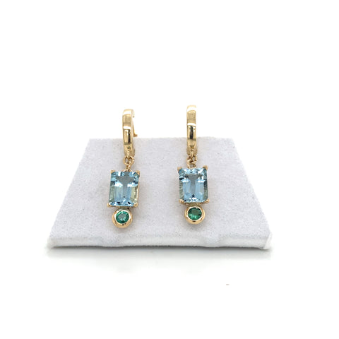 Huggie Gemstone Dangles