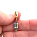 Huggie Gemstone Dangles