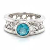 Round Connection Ring 6mm Apatite