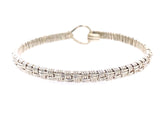 Basket Weave Bangle Bracelet