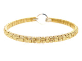 Basket Weave Bangle Bracelet