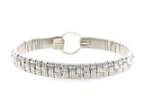 Elite Basket Weave Bangle Bracelet