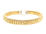 Elite Basket Weave Bangle Bracelet