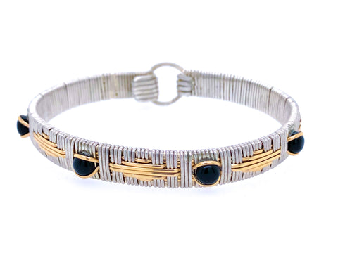 Black Onyx Elite Southwest Bangle Bracelet