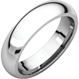5 mm Platinum Comfort Fit Classic Wedding Band