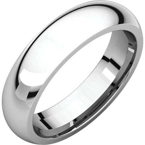 5 mm Platinum Comfort Fit Classic Wedding Band