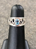 Swiss Blue Topaz Petite Connection Ring