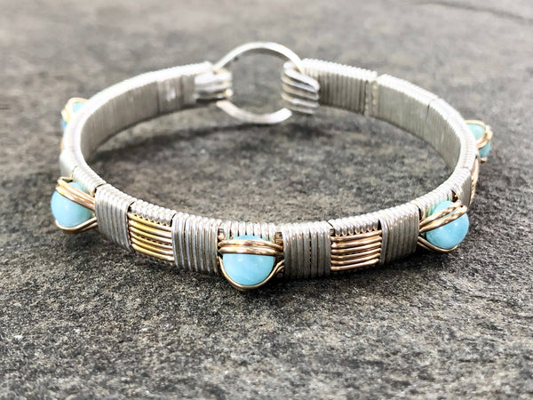 Classic Larimar Elite Bangle Bracelet
