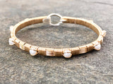 Fresh Water Pearl Classic Bangle Bracelet