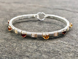 College Colors Classic Gemstone Bangle (Virginia Tech)