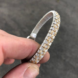 Elite Basket Weave Bangle Bracelet