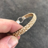 Elite Basket Weave Bangle Bracelet