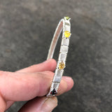 Seven Chakras Gemstone Bangle Bracelet