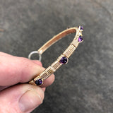 Amethyst Classic Design Bangle Bracelet