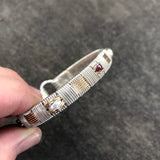 Ruby and Pearl Classic Elite Bangle Bracelet