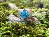 Trillion Swiss Blue Topaz Statement Ring