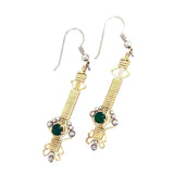 Byzantine Gemstone Earrings (Choose Stone)