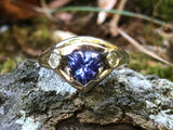 Trillion Tanzanite Flow Ring