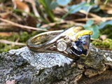Trillion Tanzanite Flow Ring