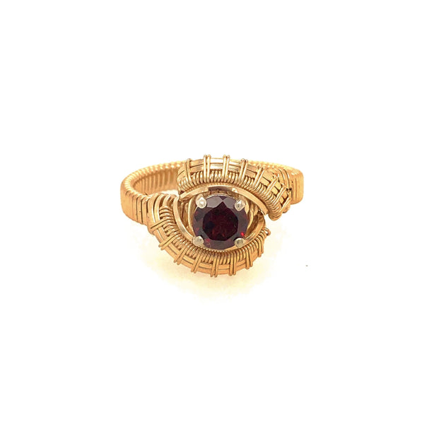 Pulse Garnet Ring
