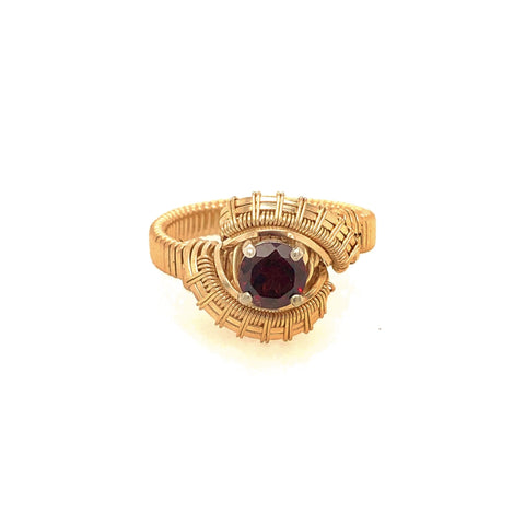 Pulse Garnet Ring