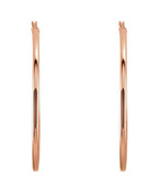 Large Classic Gold Tube Earrings