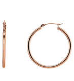 Medium Classic Gold Tube Earrings