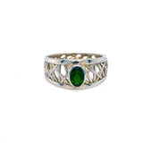 Green Tourmaline Petite Connection Ring