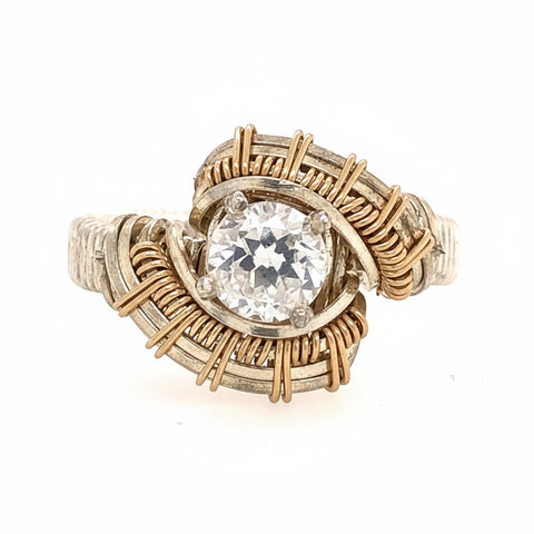 Pulse White Topaz Ring