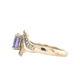 Tanzanite Swirl Ring