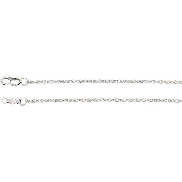 Sterling Silver 1.25mm Rope Chain
