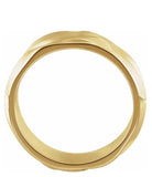 Organic Free Form Men's Wedding Band