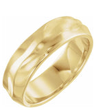 Organic Free Form Men's Wedding Band