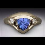 Trillion Tanzanite Flow Ring