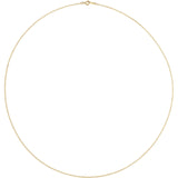 14K Yellow Gold Filled 1mm Cable Chain