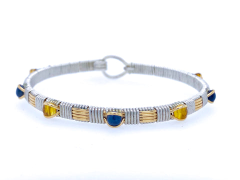 College Colors Classic Gemstone Bangle (University of Virginia)