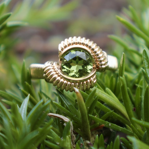 Classic Petite Green Tourmaline Ring