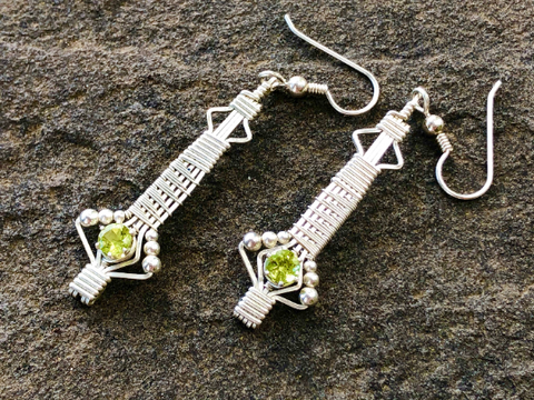 Tribe Peridot Earrings