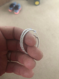Basket Weave Hoop Earrings