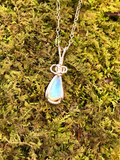 Dew Drop Ethiopian Opal Wire Wrapped Pendant